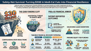 Safety-net hospitals facing $30 billion Medi-Cal funding cuts and how patient-reported outcomes help reduce readmissions, unlock CalAIM incentives, and improve financial resilience.